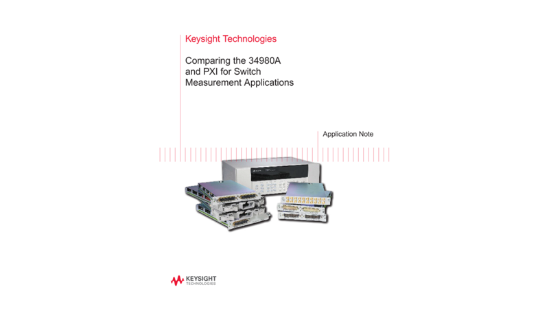 Comparing the PXI and 34980A Switch Measurement Applications
